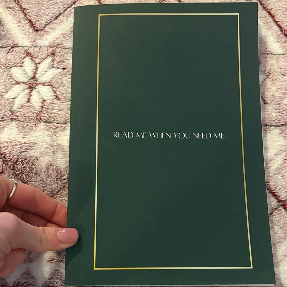 Elegant Green Journal with Gold Accents